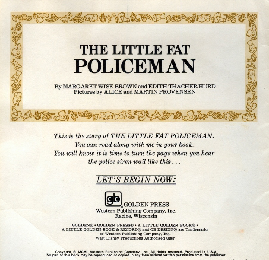 The Little Fat Policeman (02),绘本,绘本故事,绘本阅读,故事书,童书,图画书,课外阅读